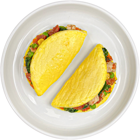 Grilled Chicken Omelette