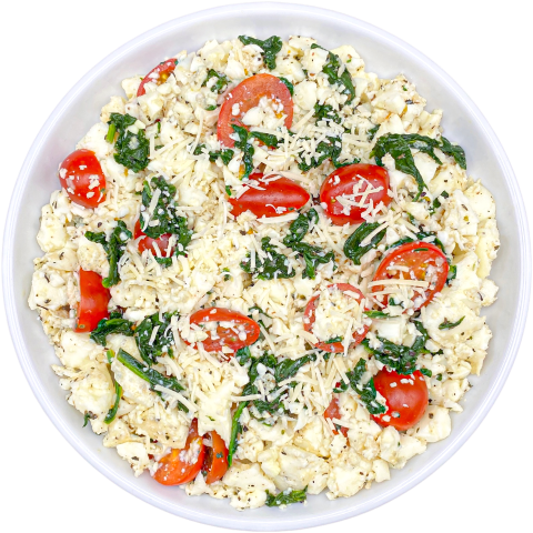 Eggs Florentine Scramble