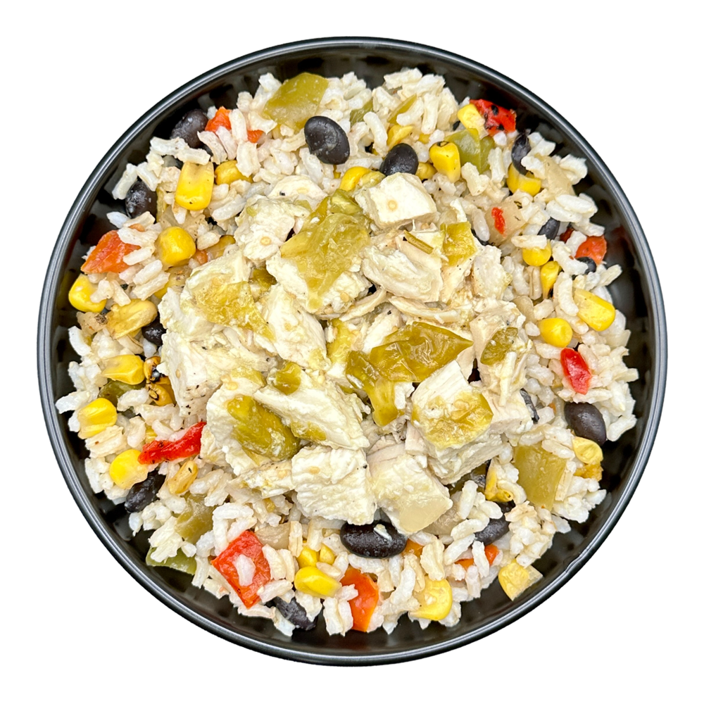 Chicken Chile Verde Bowl