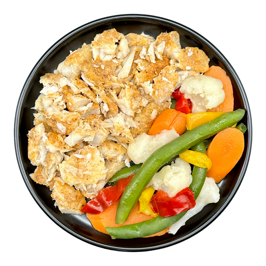 Garlic Parmesan Whitefish Bowl (No Carb)